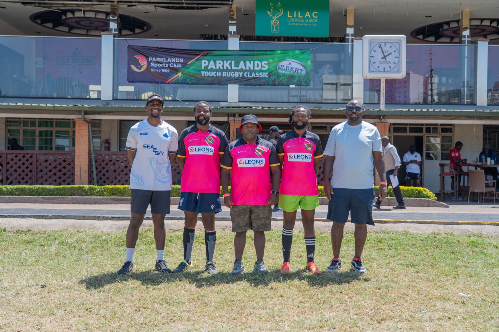 The Touch Kenya refereeing team with the Director